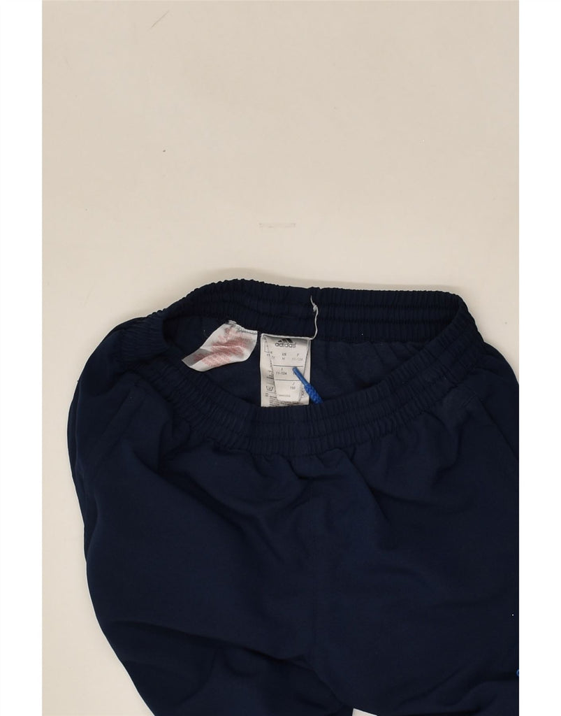 ADIDAS Boys Tracksuit Trousers Joggers 11-12 Years Navy Blue Polyester | Vintage Adidas | Thrift | Second-Hand Adidas | Used Clothing | Messina Hembry 