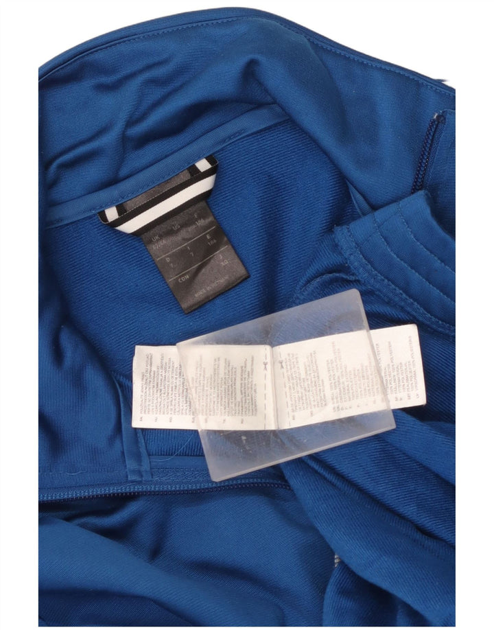 Adidas Mens Tracksuit Top Jacket UK 42/44 Large Blue Polyester