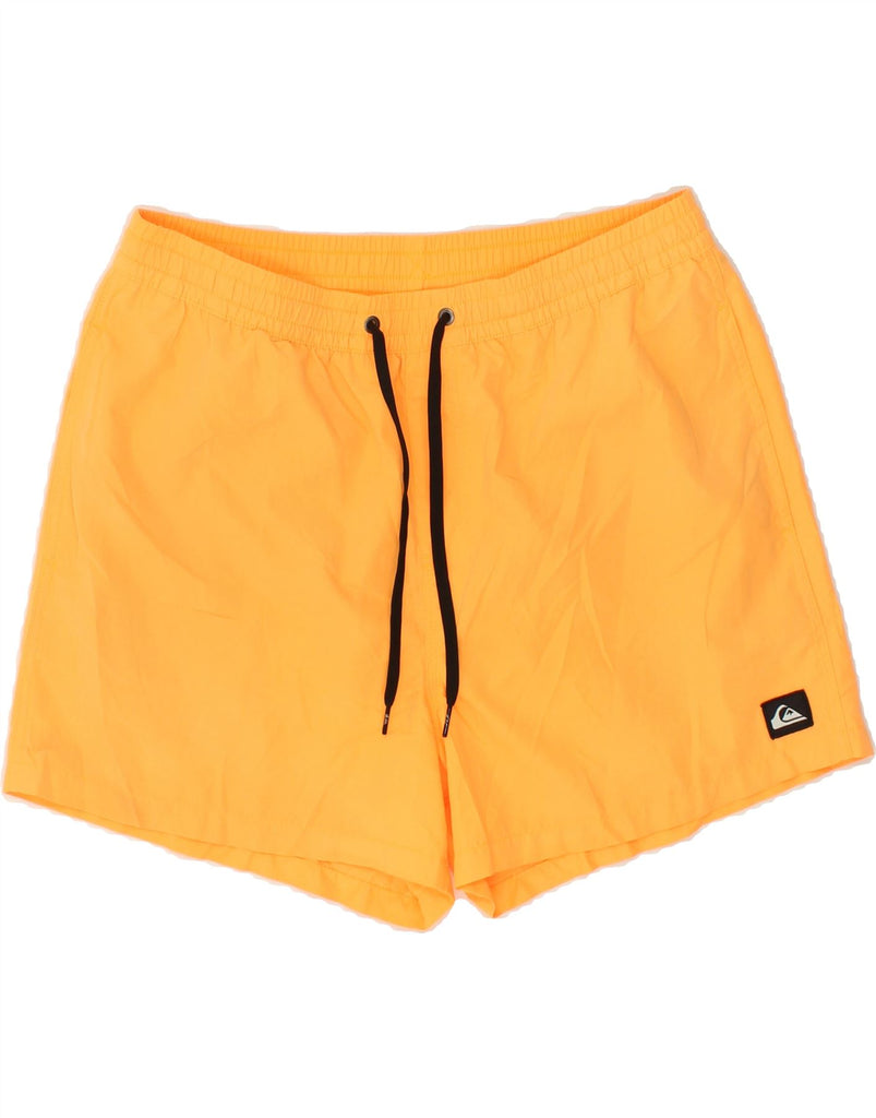 QUIKSILVER Mens Sport Shorts Large Orange Polyester | Vintage Quiksilver | Thrift | Second-Hand Quiksilver | Used Clothing | Messina Hembry 