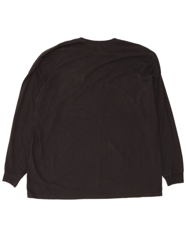 Carhartt Mens Loose Fit Top Long Sleeve 2XL Black Cotton