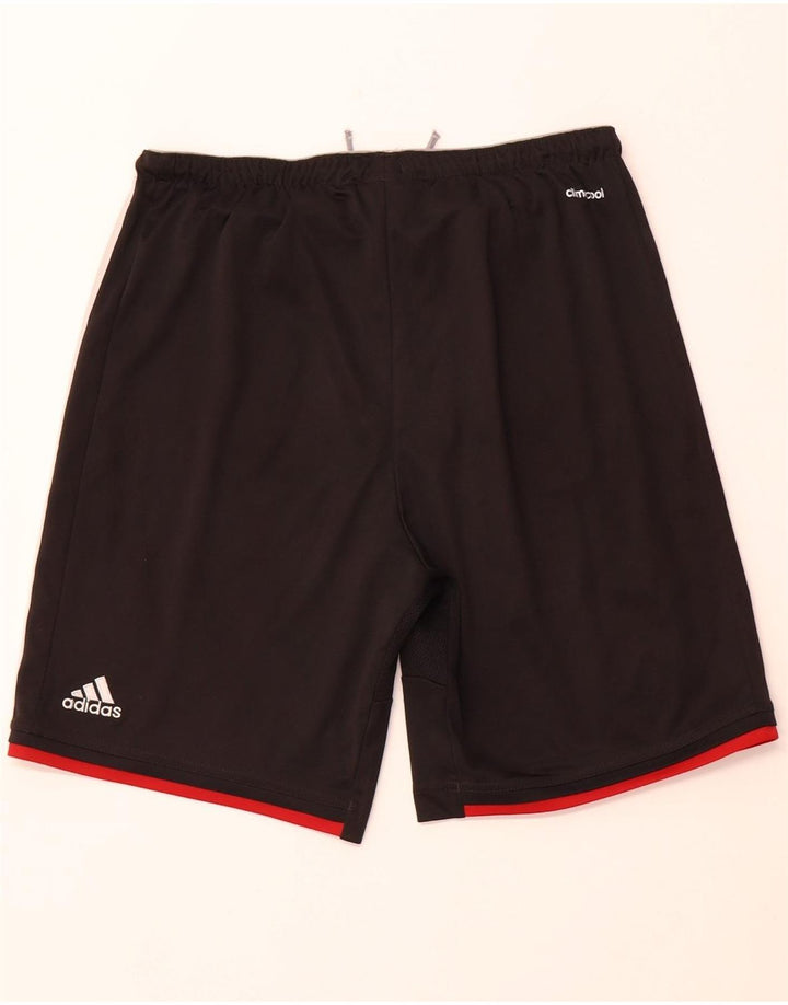 ADIDAS Mens Deutscher Fussball Bund Sport Shorts Small  Black