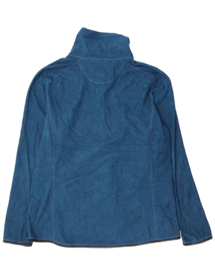 EDDIE BAUER Womens Fleece Jacket UK 18 XL Blue Polyester