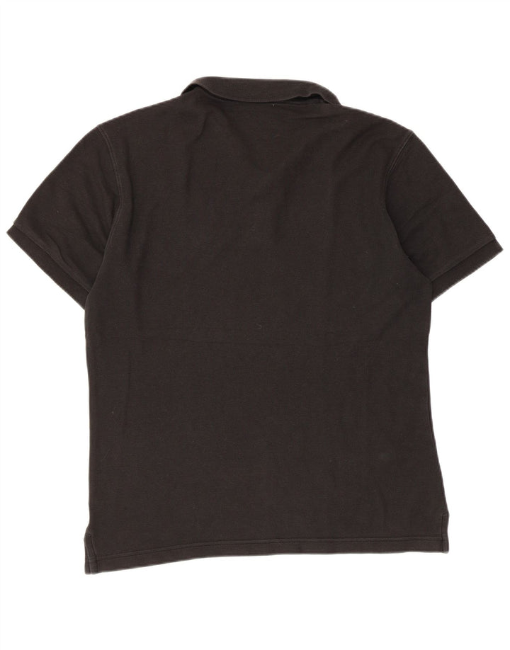 Fila Mens Polo Shirt Small Black Cotton