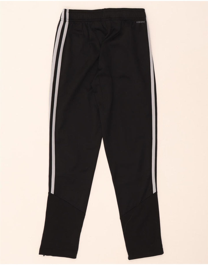 Adidas Boys Tracksuit Trousers 11-12 Years Black Polyester