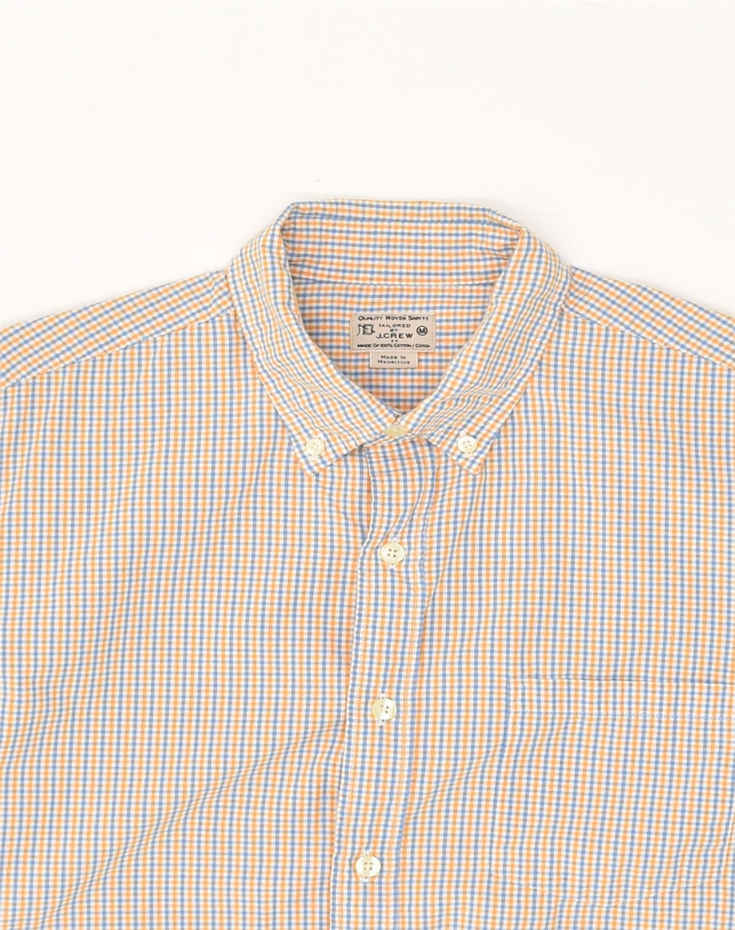 J. CREW Mens Shirt Medium Beige Check Cotton | Vintage J. Crew | Thrift | Second-Hand J. Crew | Used Clothing | Messina Hembry 