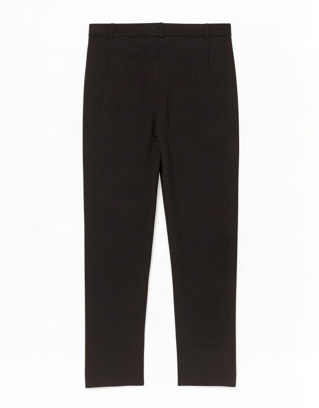 Marks & Spencer Womens Cropped Trousers UK 12 Medium W30 L27 Black Spotted
