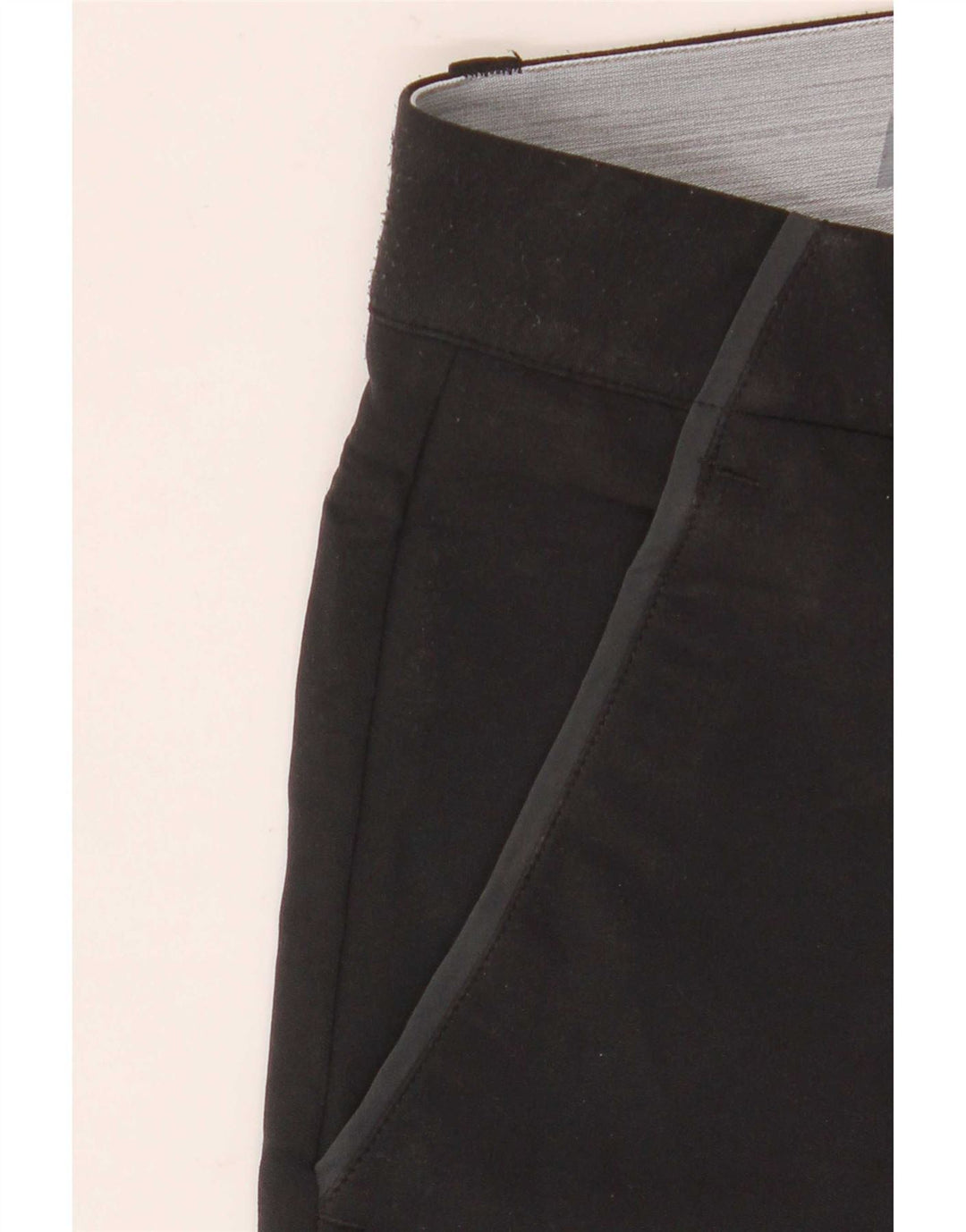 Adidas Mens Straight Chino Trousers W36 L32 Black Polyester