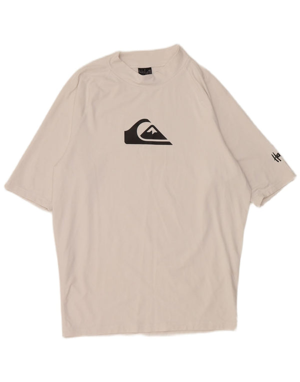 Quiksilver Mens Graphic T-Shirt Top 2XL White Nylon