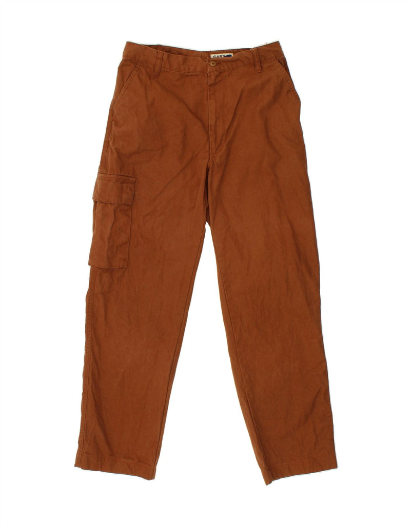 GAS Womens Straight Cargo Trousers W31 L28 Brown Cotton | Vintage Gas | Thrift | Second-Hand Gas | Used Clothing | Messina Hembry 