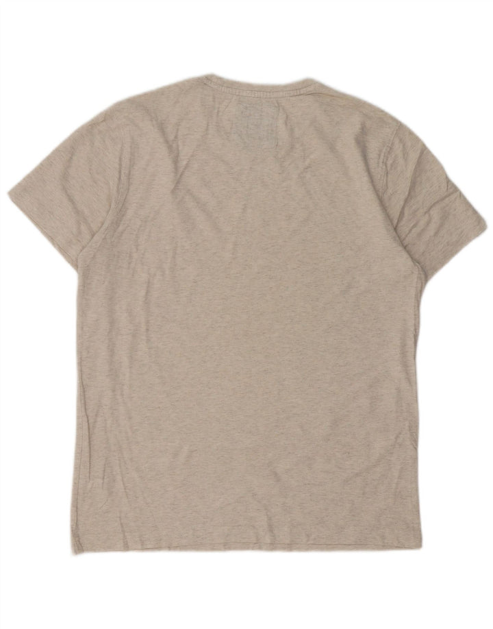 Crew Clothing Mens T-Shirt Top Medium Grey Flecked Cotton