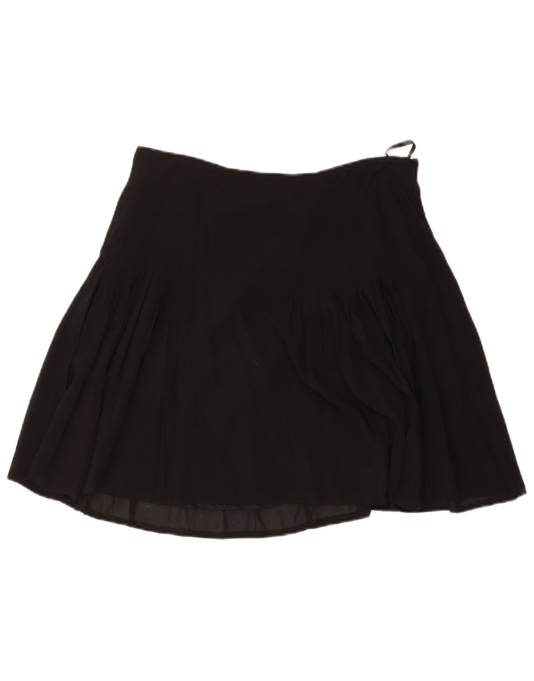 Blunauta Womens Mini Skirt IT 46 Large W36  Black Silk