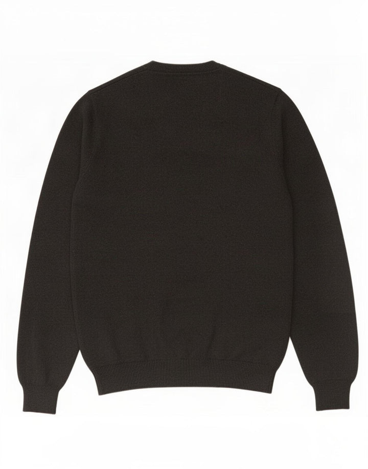 Marks & Spencer Mens Regular Fit V-Neck Jumper Sweater Small Grey