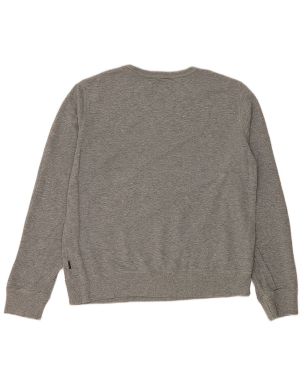 CONVERSE Womens Sweatshirt Jumper UK 18 XL Grey Cotton