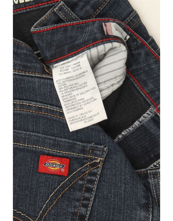 Dickies Womens Bootcut Jeans US 16 2XL W36 L33 Blue Cotton