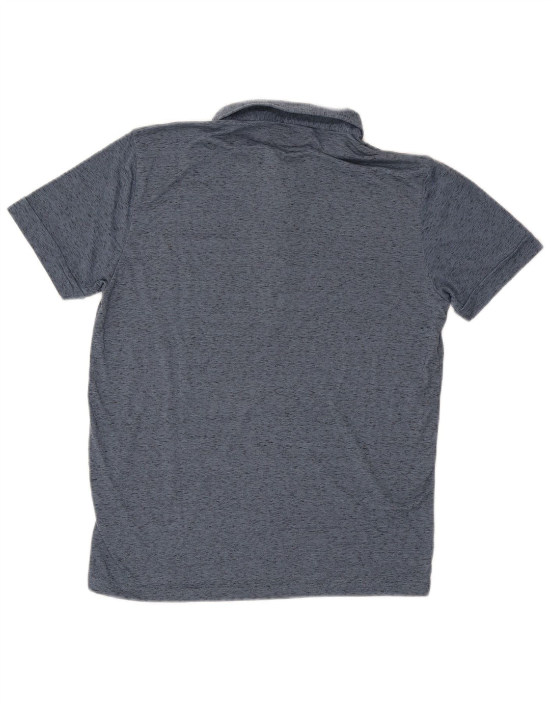 Marlboro Classics Mens Polo Shirt Large Blue Flecked Polyester
