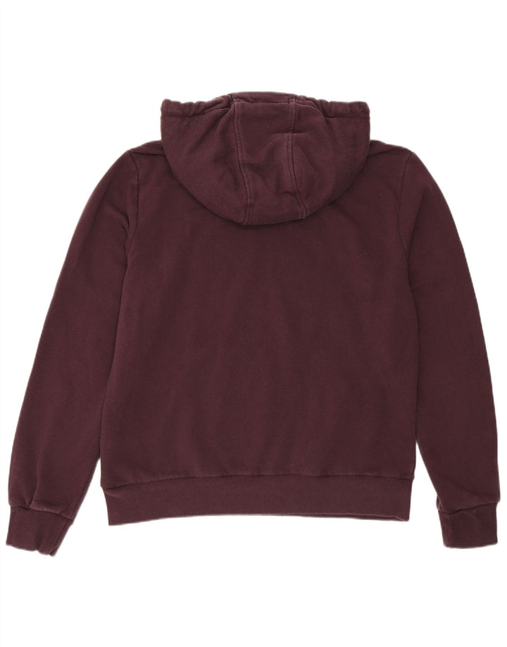 KAPPA Womens Hoodie Jumper UK 16 Large Purple Cotton