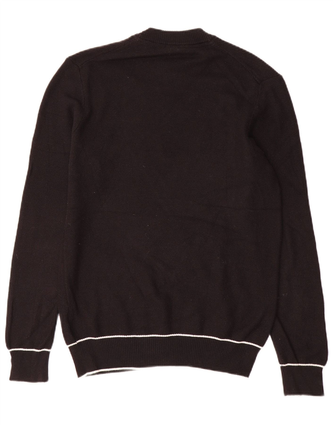 Lyle & Scott Mens Crew Neck Jumper Sweater XS Black Cotton