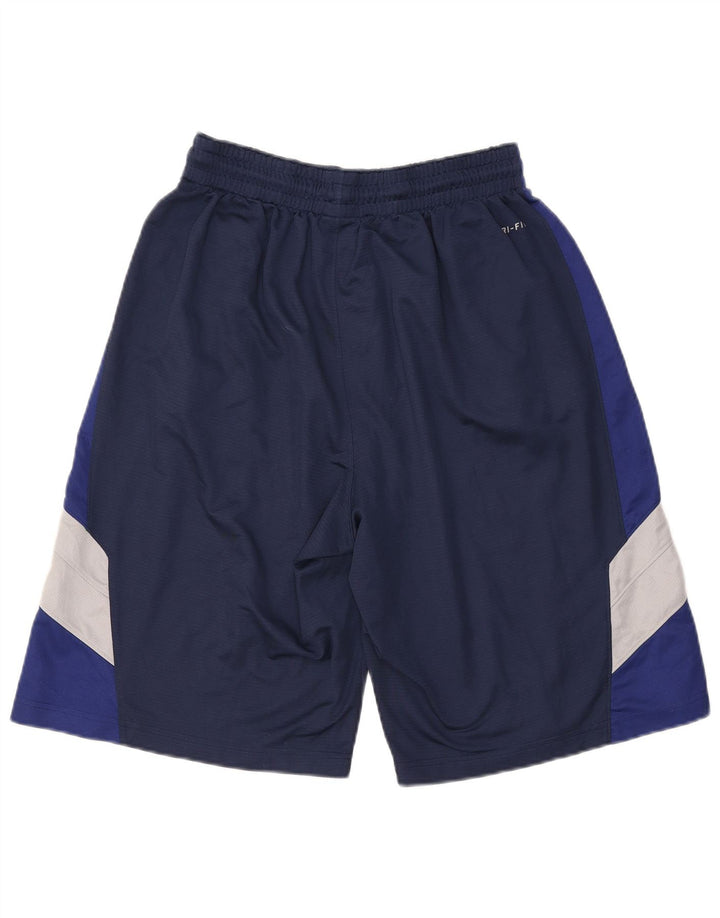 Nike Mens Dri Fit Sport Shorts Large Navy Blue Colourblock Polyester