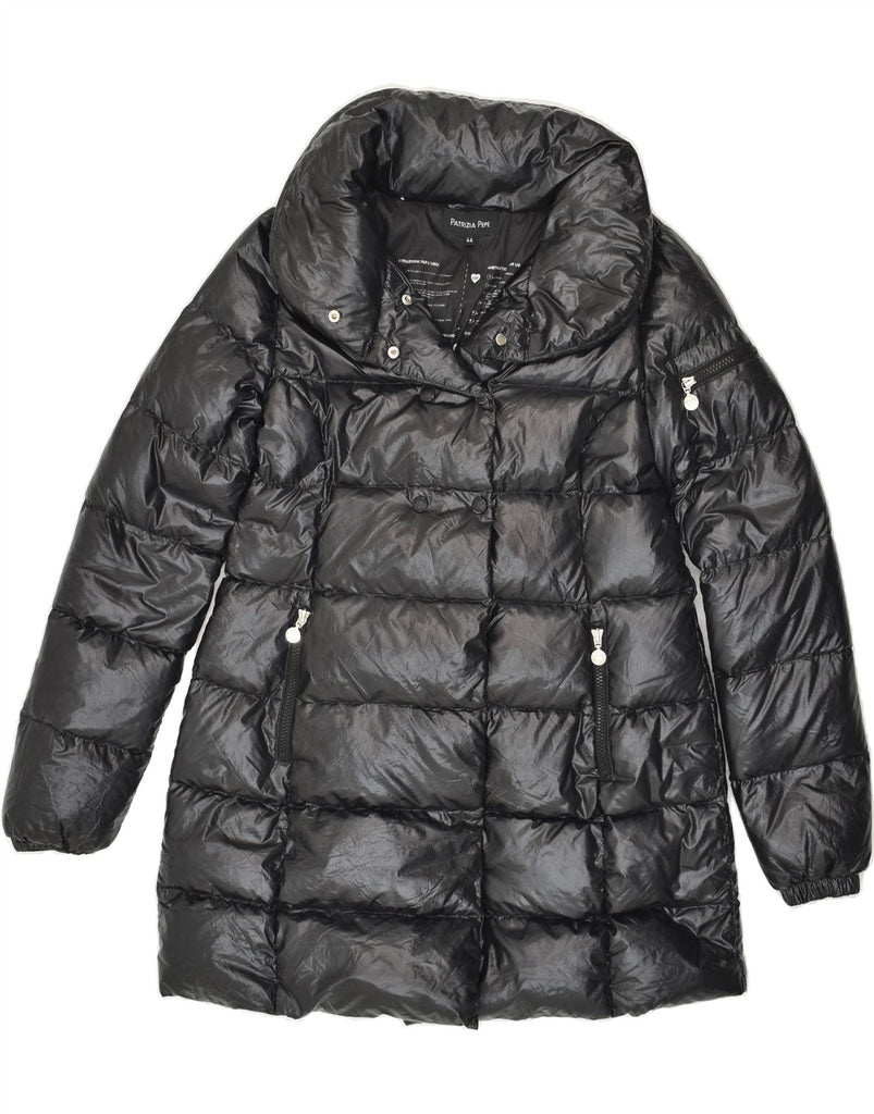 PATRIZIA PEPE Womens Padded Coat IT 44 Medium Black Polyamide Vintage Patrizia Pepe and Second-Hand Patrizia Pepe from Messina Hembry 