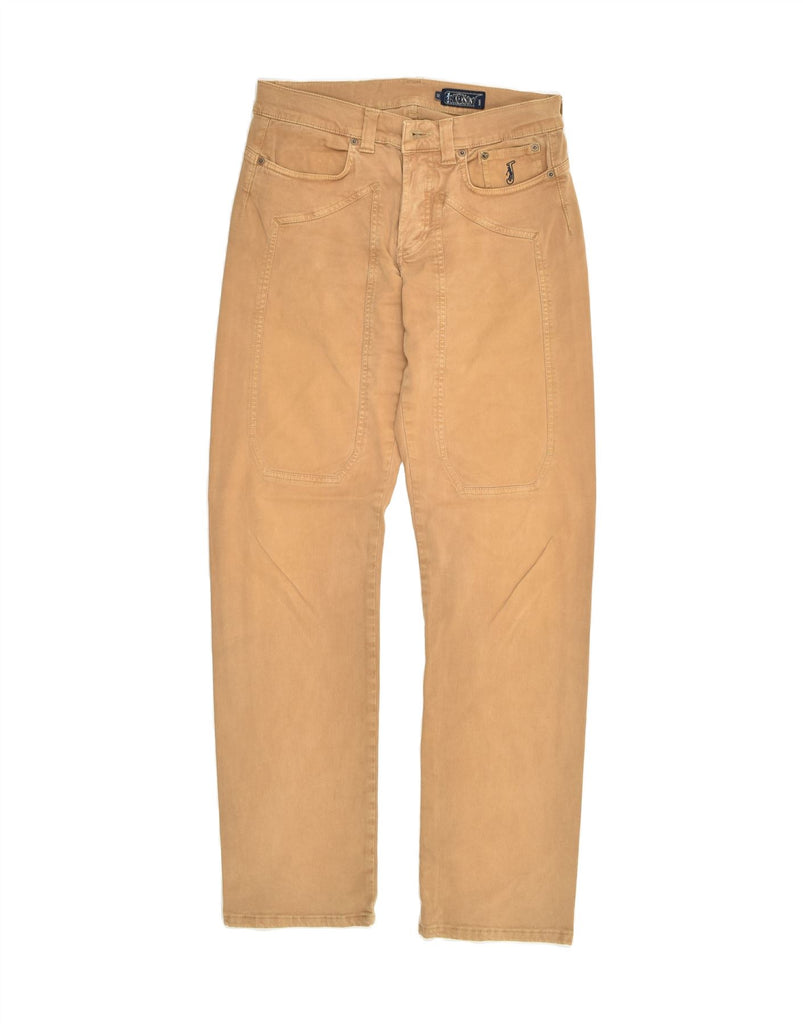 JECKERSON Mens Straight Casual Trousers W32 L32  Beige Cotton | Vintage Jeckerson | Thrift | Second-Hand Jeckerson | Used Clothing | Messina Hembry 