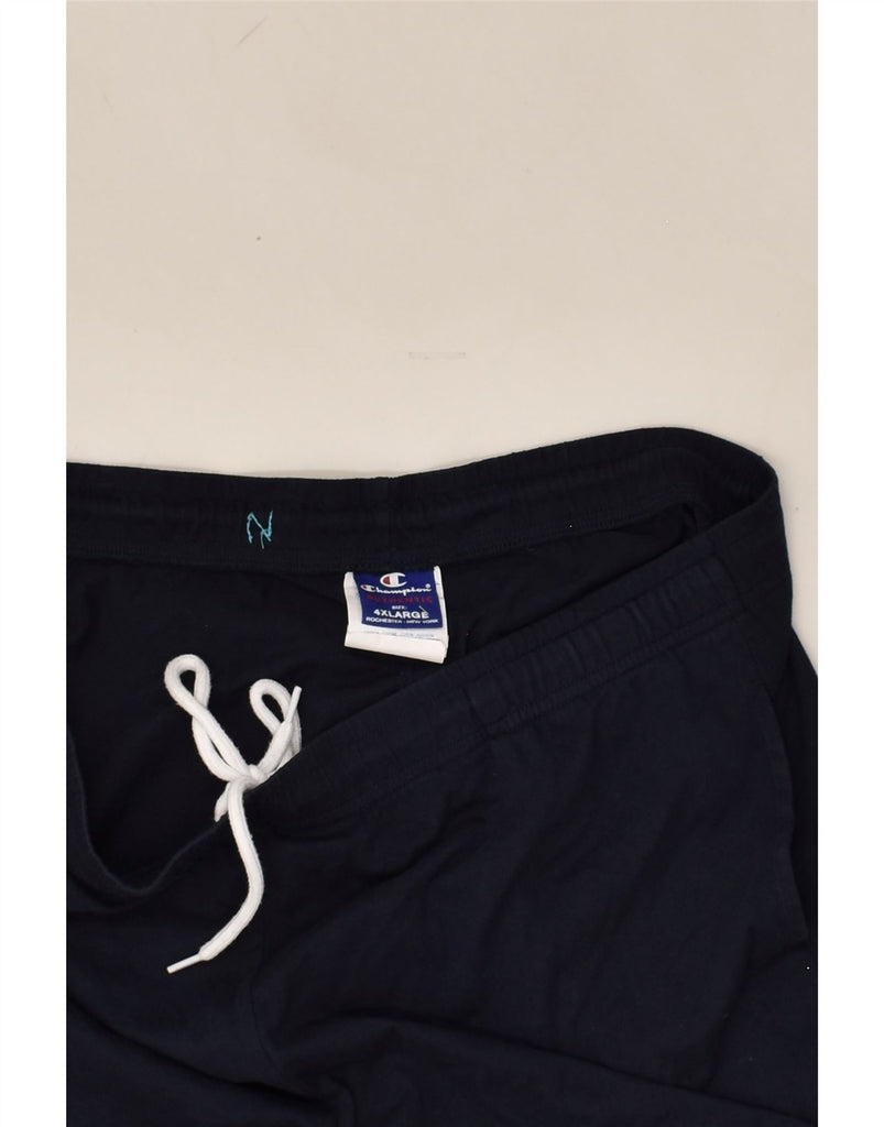 CHAMPION Mens Sport Shorts XL Navy Blue Cotton | Vintage Champion | Thrift | Second-Hand Champion | Used Clothing | Messina Hembry 