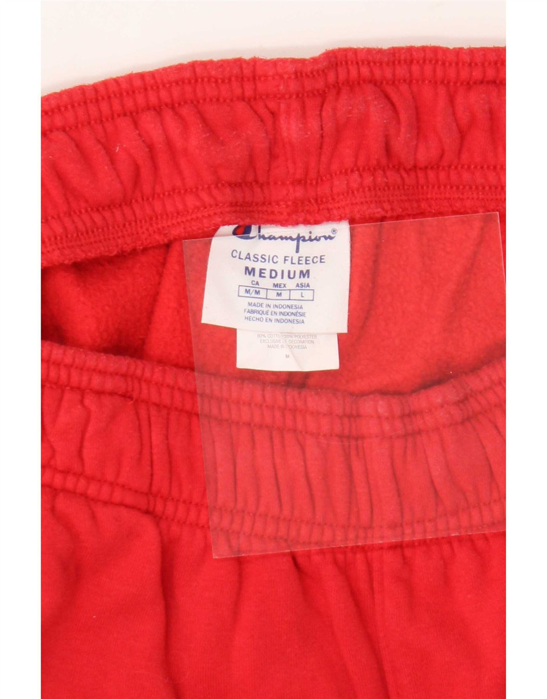 Champion Mens Tracksuit Trousers Joggers Medium Red Cotton