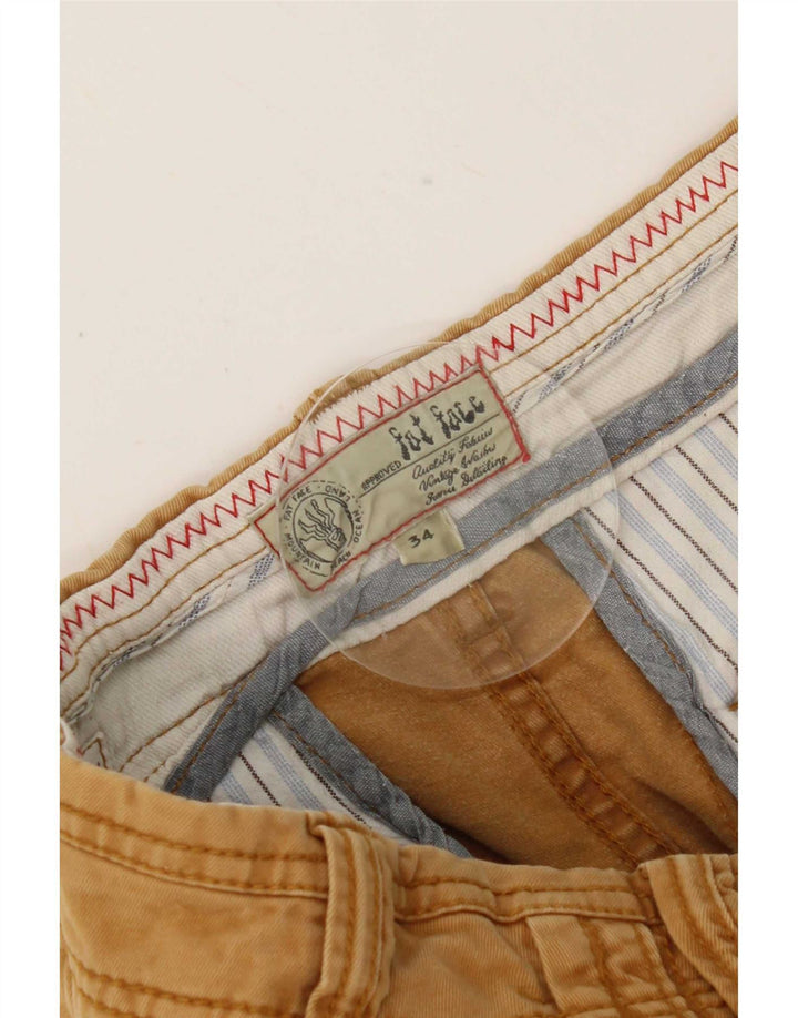 Fat Face Womens Chino Shorts Large W34 Brown Cotton
