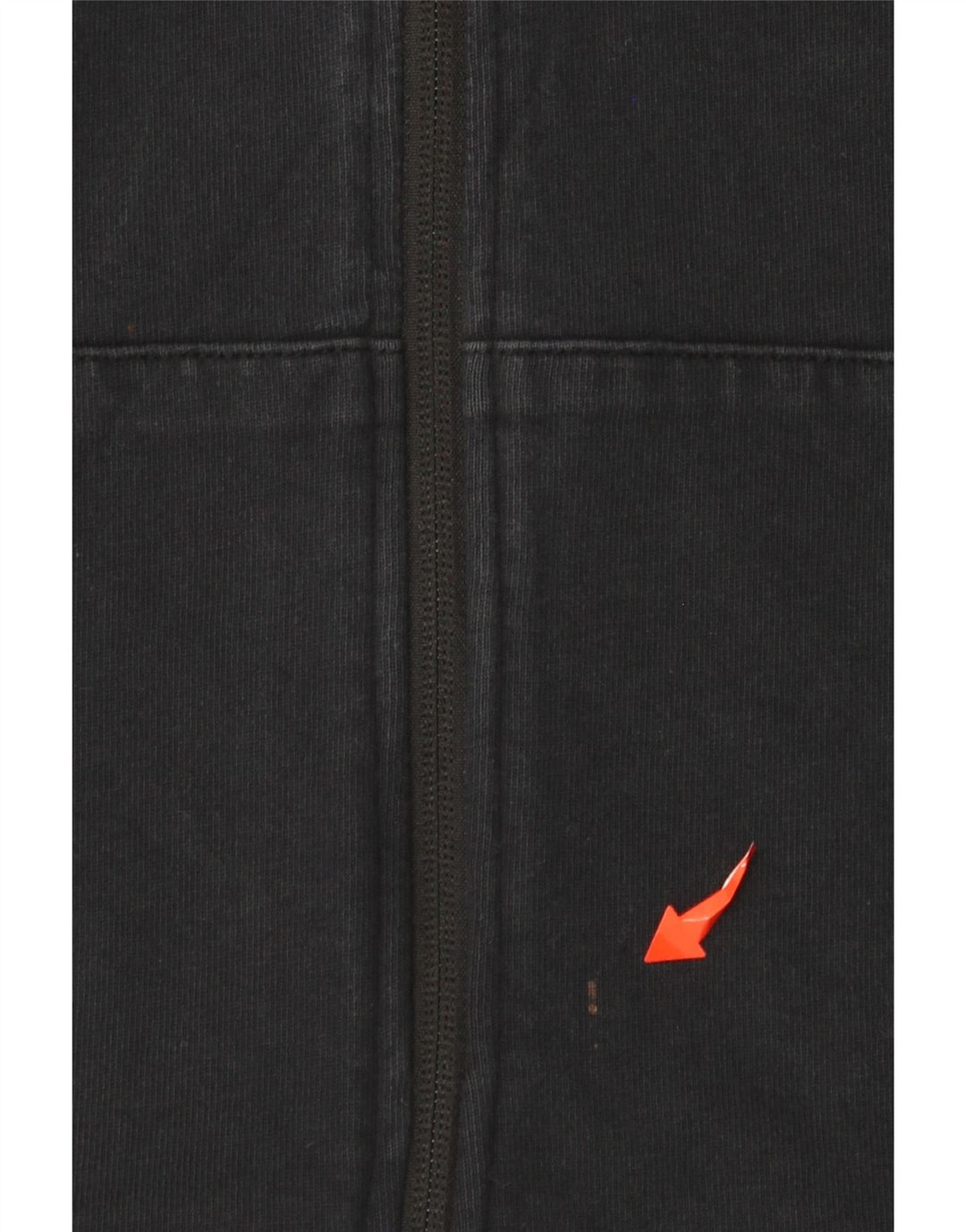 NIKE Womens Zip Hoodie Sweater UK 12 Medium Black Cotton