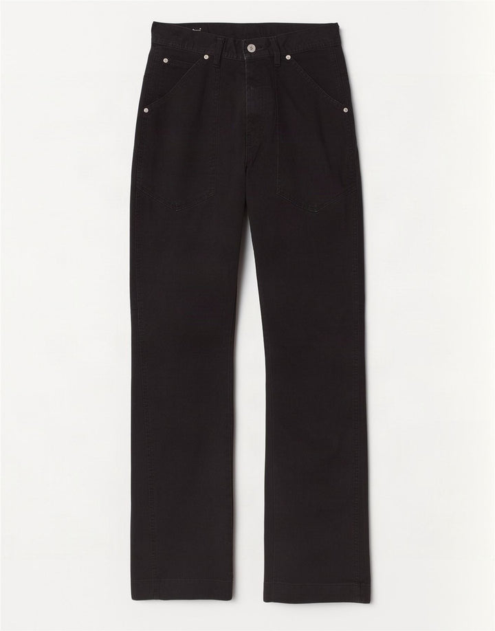 PEPE Jeans Mens Wide Leg Trousers W30 L34 Black Polyester