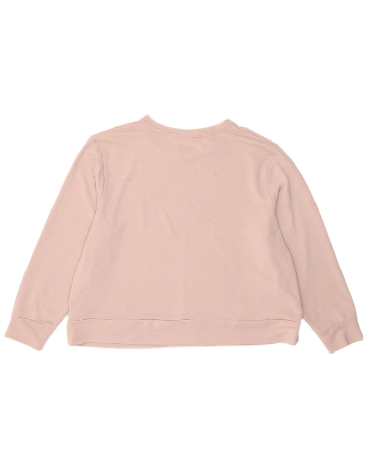 Under Armour Womens Graphic Oversized Sweatshirt Jumper UK 18 XL Pink