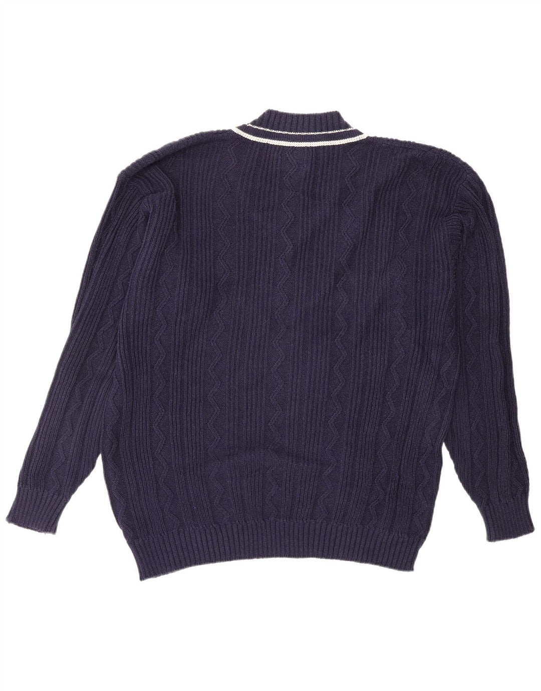 LEVI'S Mens V-Neck Jumper Sweater XL Navy Blue