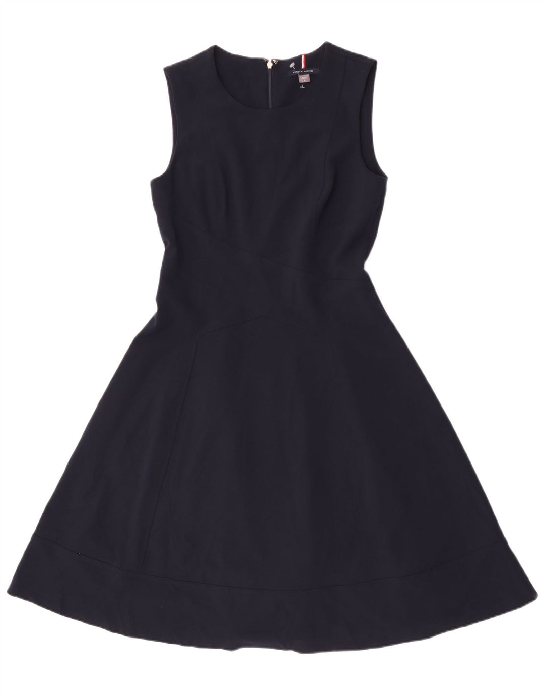 Tommy Hilfiger Womens Sleeveless A-Line Dress US 8 Medium Navy Blue