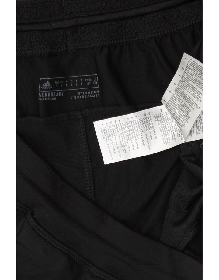 Adidas Mens Aeroready Graphic Sport Shorts Large  Black Polyester