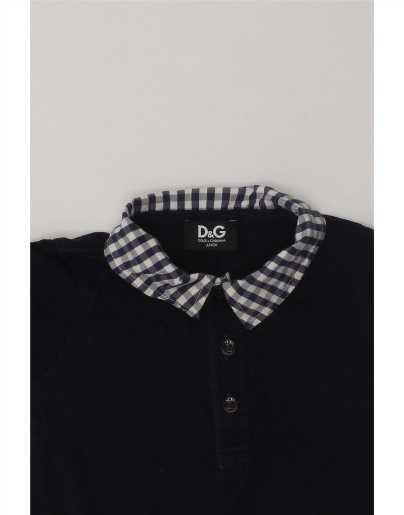 DOLCE & GABBANA Baby Boys Polo Shirt 12-18 Months Navy Blue | Vintage Dolce & Gabbana | Thrift | Second-Hand Dolce & Gabbana | Used Clothing | Messina Hembry 
