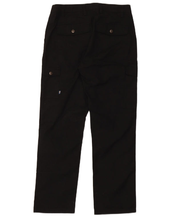 Fjall Raven Womens Straight Cargo Trousers EU 38 Medium W29 L29 Black