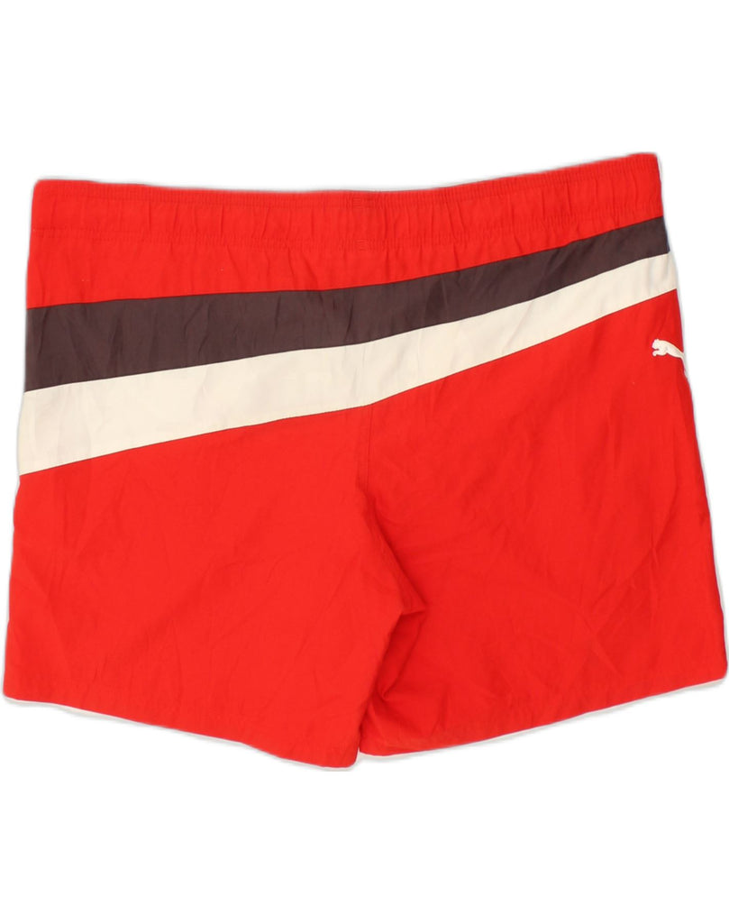 PUMA Mens Sport Shorts Large Red Polyester | Vintage Puma | Thrift | Second-Hand Puma | Used Clothing | Messina Hembry 