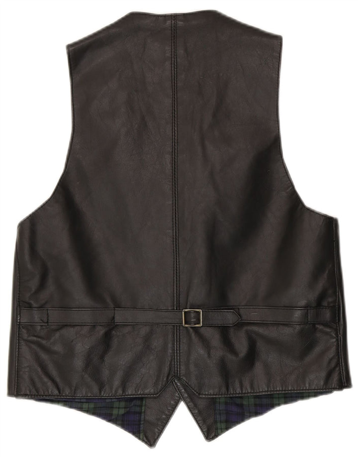 Vintage Mens Waistcoat Large Black