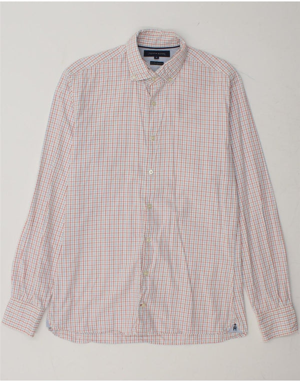 TOMMY HILFIGER Mens Shirt Medium Red Check Cotton