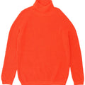 Zara Mens Roll Neck Jumper Sweater XL Red Cotton