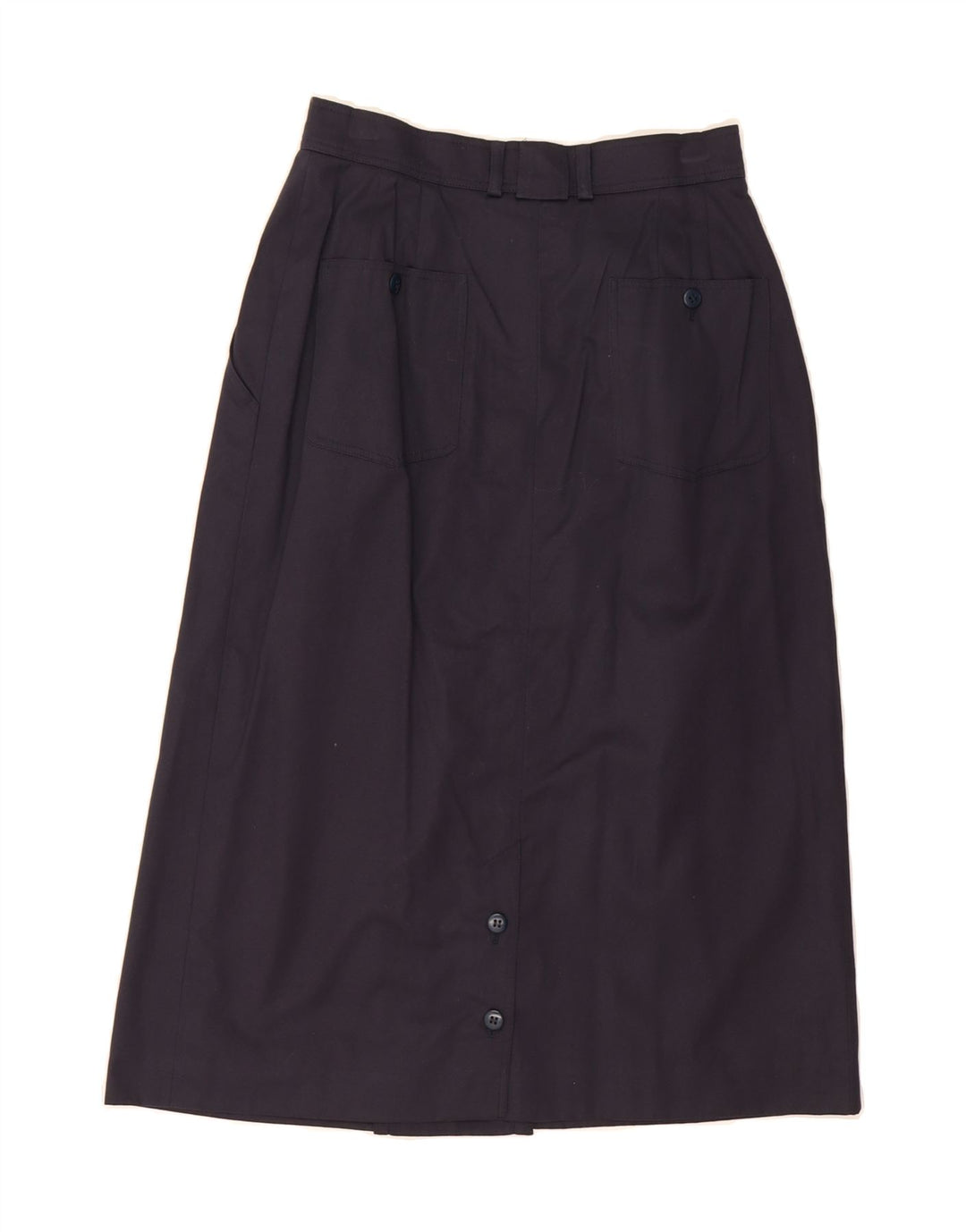 BOGNER Womens A-Line Skirt EU 38 Medium W27  Navy Blue Cotton Vintage Bogner and Second-Hand Bogner from Messina Hembry 