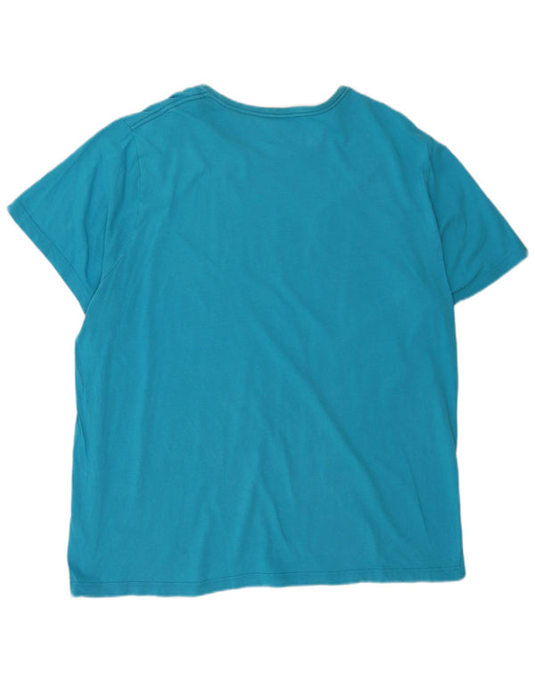 Puma Mens Graphic T-Shirt Top 2XL Blue