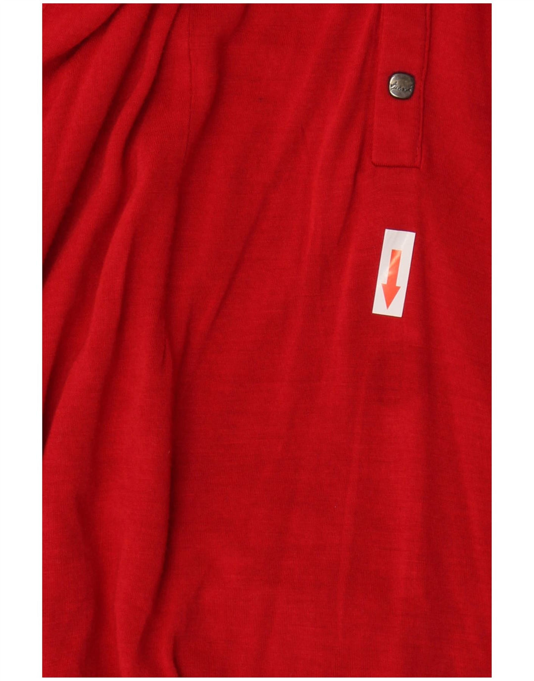 Diesel Womens Long Sleeve Polo Dress UK 8 Small Red Polyamide
