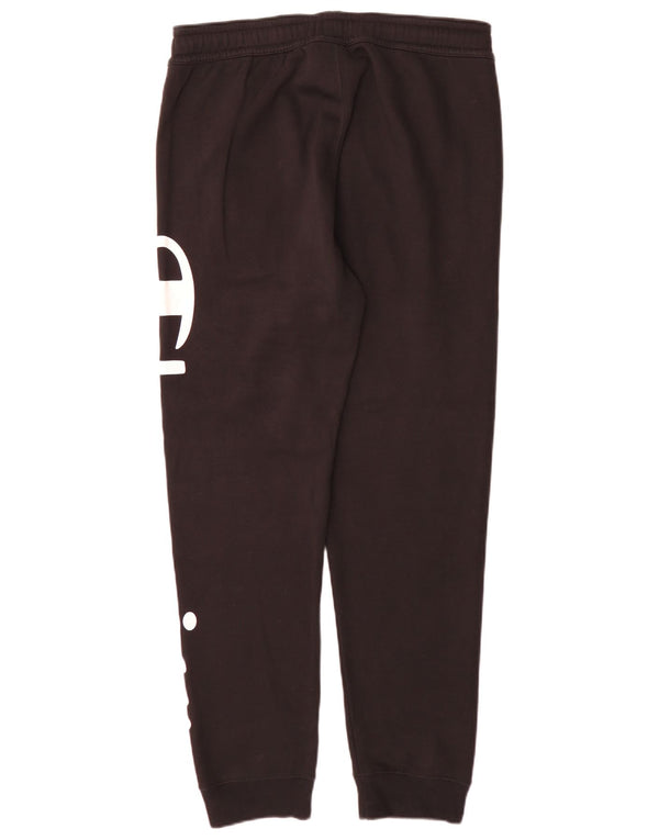 Champion Mens Graphic Tracksuit Trousers Joggers Large Black Cotton
