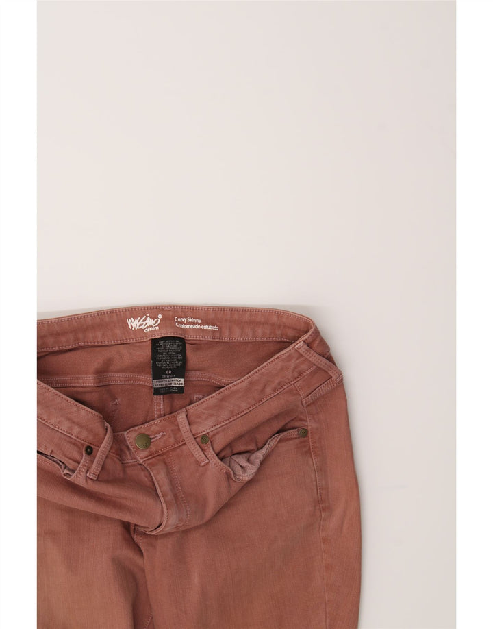 MOSSIMO Womens Curvy Skinny Jeans US 8 Medium W30 L29 Pink Cotton Vintage Mossimo and Second-Hand Mossimo from Messina Hembry 
