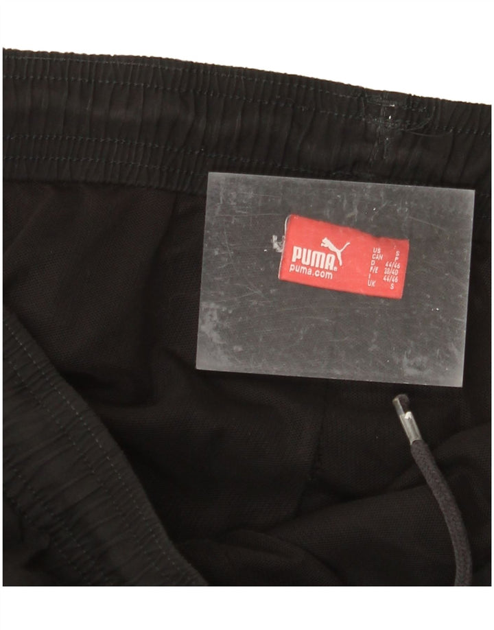 PUMA Mens Graphic Tracksuit Trousers Small  Black