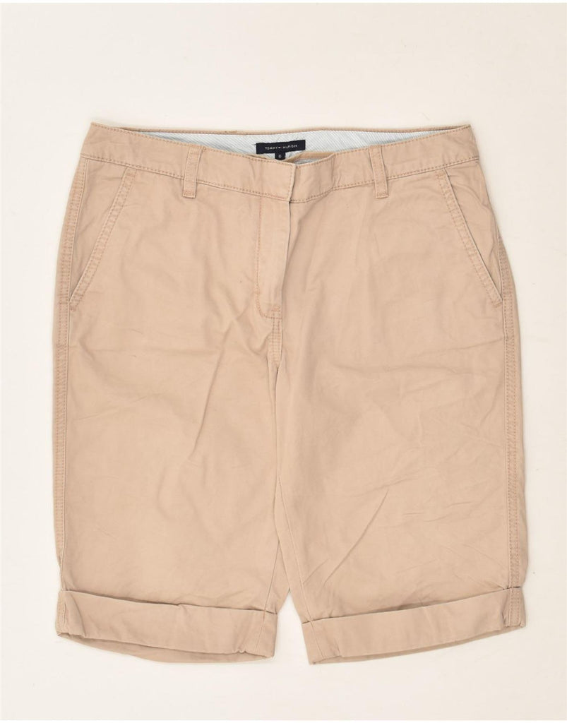 TOMMY HILFIGER Womens Chino Shorts US 6 Medium W28 Beige Cotton | Vintage Tommy Hilfiger | Thrift | Second-Hand Tommy Hilfiger | Used Clothing | Messina Hembry 