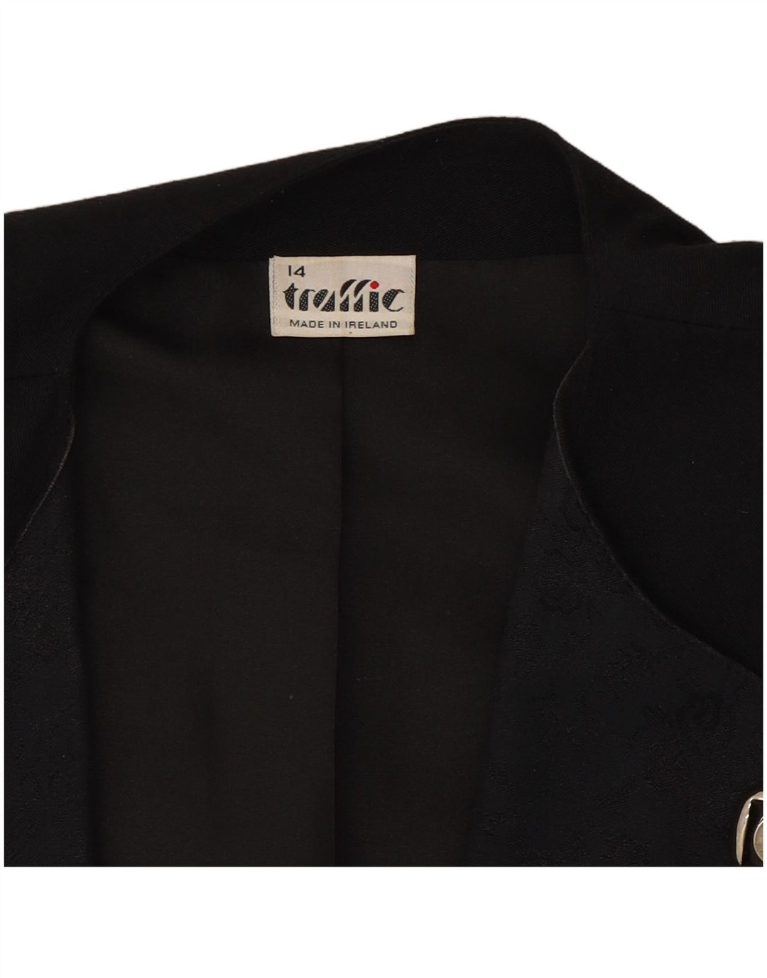 TRAFFIC Womens Bolero Jacket UK 14 Medium Black Polyester