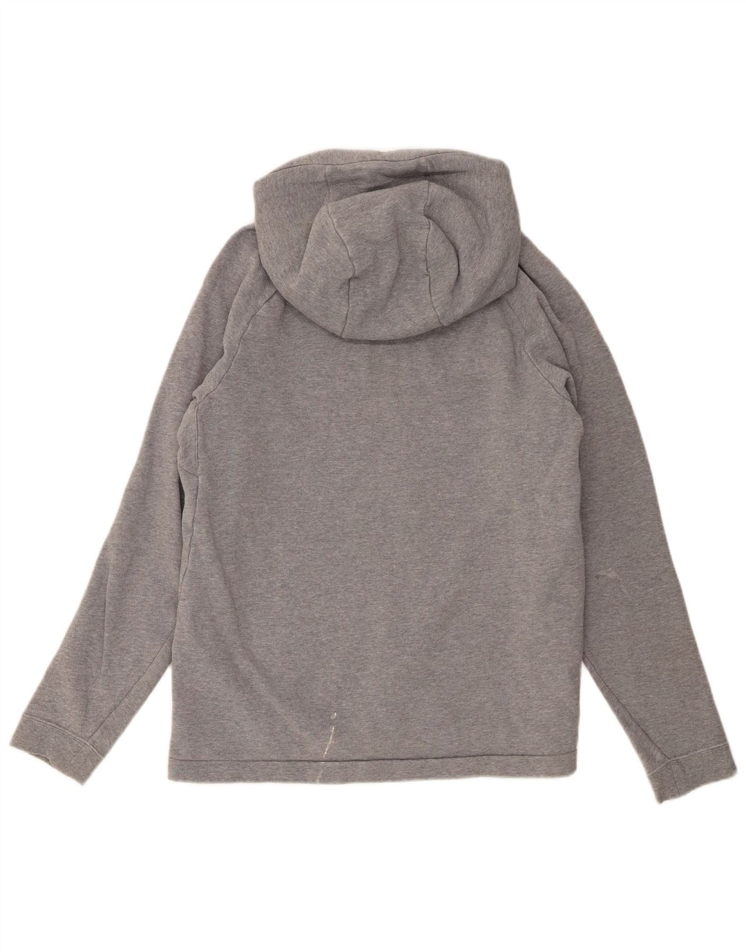 Nike Mens Hoodie Jumper Large Grey Cotton
