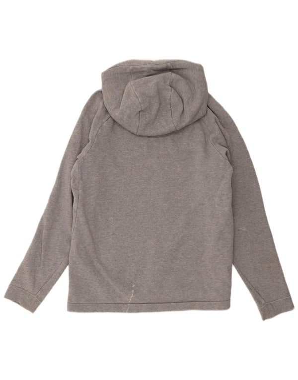 Nike Mens Hoodie Jumper Large Grey Cotton