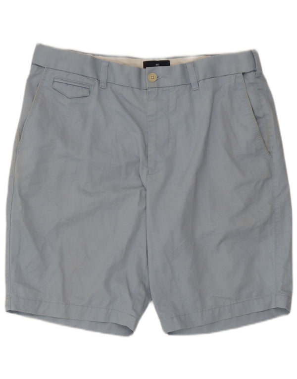 Marks & Spencer Mens Chino Shorts W36 Large  Blue Cotton
